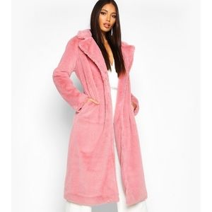 Longline teddy coat